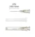 27 Gauge, 5/8 inch (16mm) Luer Lock Needle - Individually Wrapped - Box of 100 - Image 2